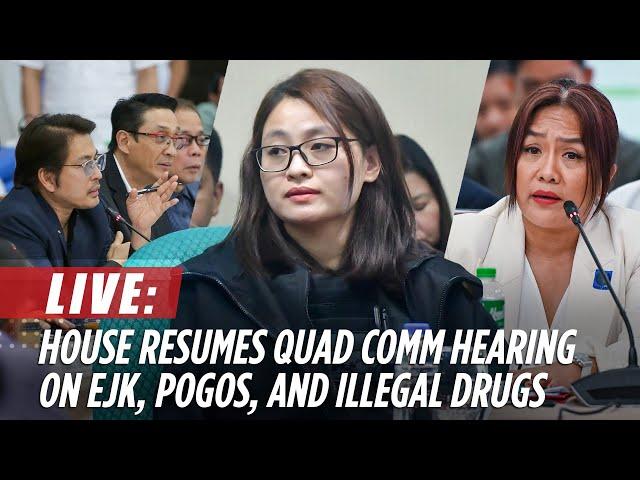 LIVE: House holds 7th quad committee hearing on EJK, POGOs, and illegal drugs | September 27