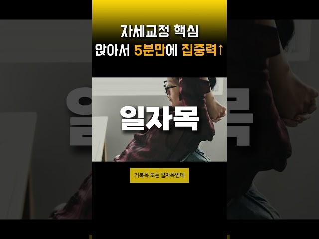 매일 의자에 앉아서 5분만 해보세요 집중력이 기적처럼 올라갑니다. 목 어깨 허리 통증 자세교정의 뇌과학 공시생 수험생 공시탈출 포기하지 마세요! 하루 시작 루틴 추천