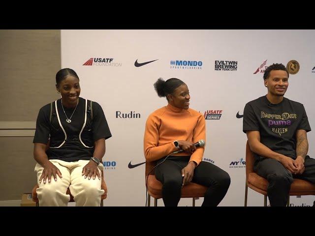 Christian Coleman, Andre De Grasse, Danielle Williams, Nia Ali Speak Ahead Of Millrose Games 2024