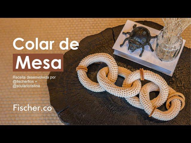 Colar de Mesa com Fio Poli da Fischer (Por Lari Cristina)