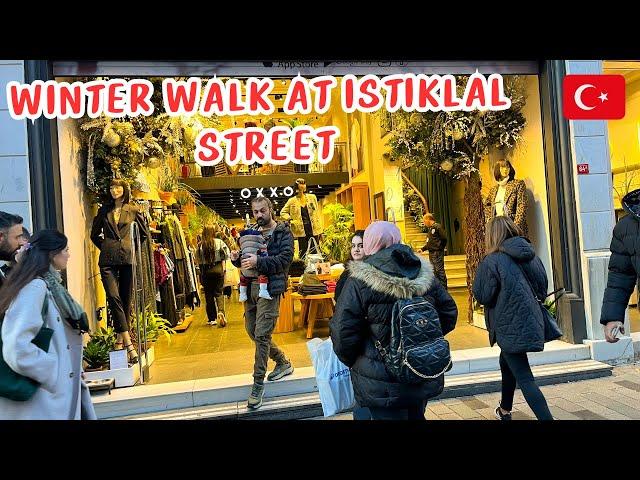 Istanbul In Winter 2024 Taksim Square Walking Tour | Turkiye | 4KHDR | Parivish World