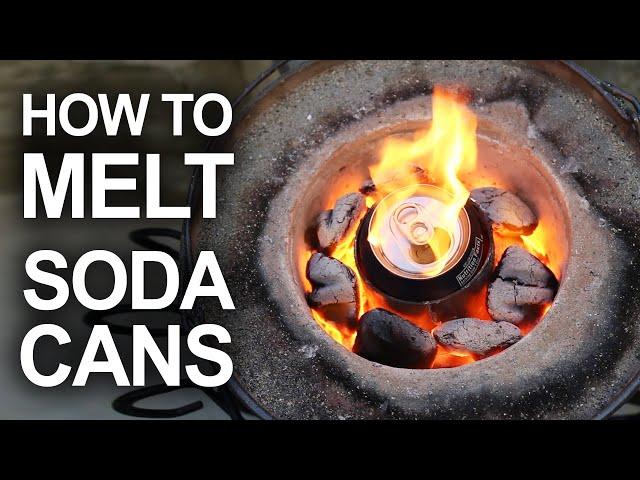 Melting Cans With The Mini Metal Foundry