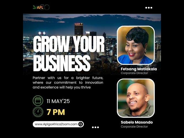 APLGO BOP African Leaders: Corporate Directors - Fetsang Matlakala and Sabelo Masondo! 11.05.2025!!!