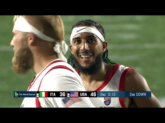 U.S.A. vs. Italy Men's Flag Football Championship at 2022 World Games Highlights