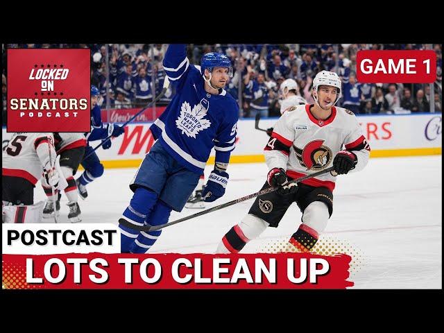 PLAYOFF POSTCAST: OTTAWA SENATORS DISCIPLINE, PENALTY KILL COSTS THEM GAME 1 VS TORONTO MAPLE LEAFS