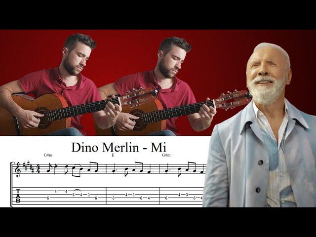 Dino Merlin- Mi | Guitar cover (Note / Tabovi & Akordi)