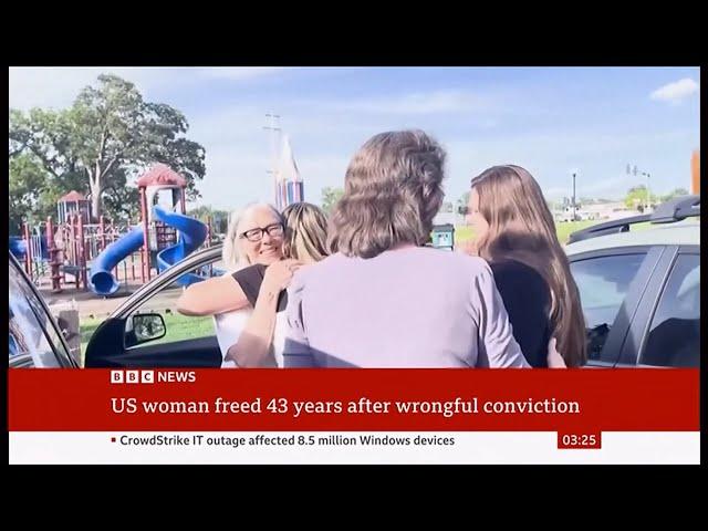 US woman freed after 43 years in prison for murder she didn’t commit (USA) 21/July/2024