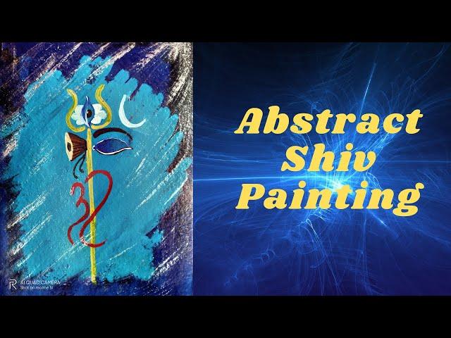 Abstract Painting of Lord Shiva.