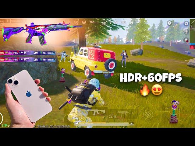 iPhone 13 HDR+60FPS Pubg Test / New IOS Update ️/ Review, Graphics 2024!