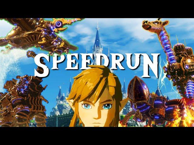 Speedrun any% Zelda BOTW All Dungeons en 1h 26m 41s par @Player5SR | WR  (Commenté en Français)