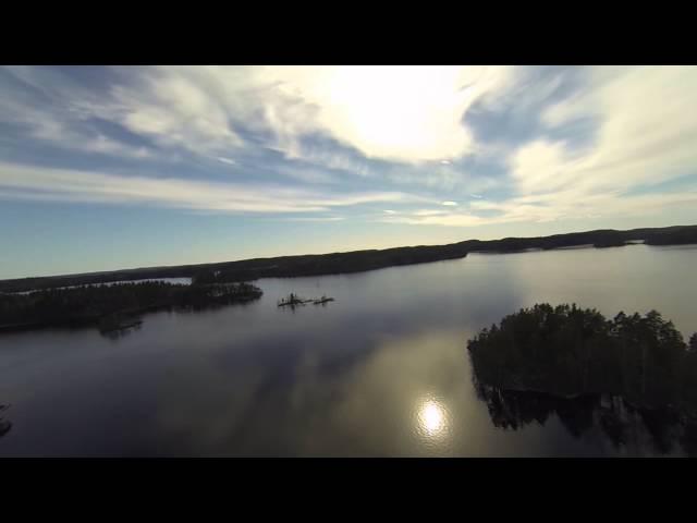 DJI Phantom - GoPro Hero 3 Black Edition - flying above Haukivesi, Saimaa, Finland