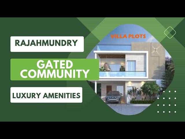 Gated Community Living | Luxury Plots near Bommuru Rajahmundry Await You!