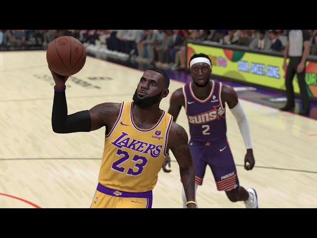 NBA 2K24 Gameplay - Los Angeles Lakers vs Phoenix Suns - Full Game Highlights - NBA 2K24 PS5