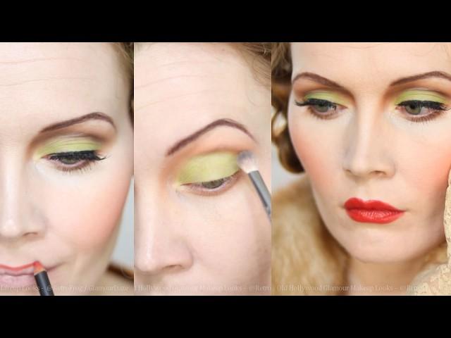 Old Hollywood Makeup Look from the 1930s