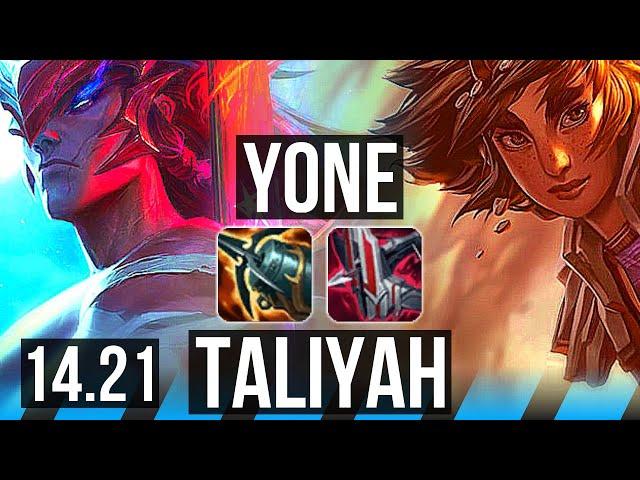 YONE vs TALIYAH (MID) | KR Master | 14.21