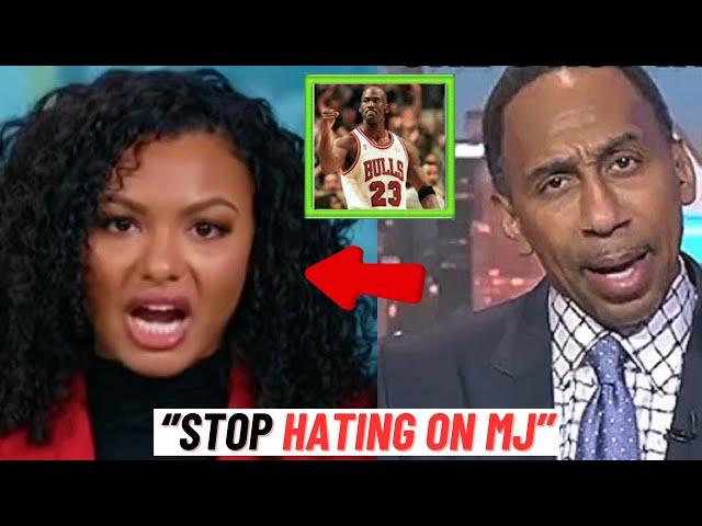 ''U HAVE NO CLUE'' Stephen A. Smith SNAPS On Malika Andrews For  Comparing Lebron To Michael Jordan