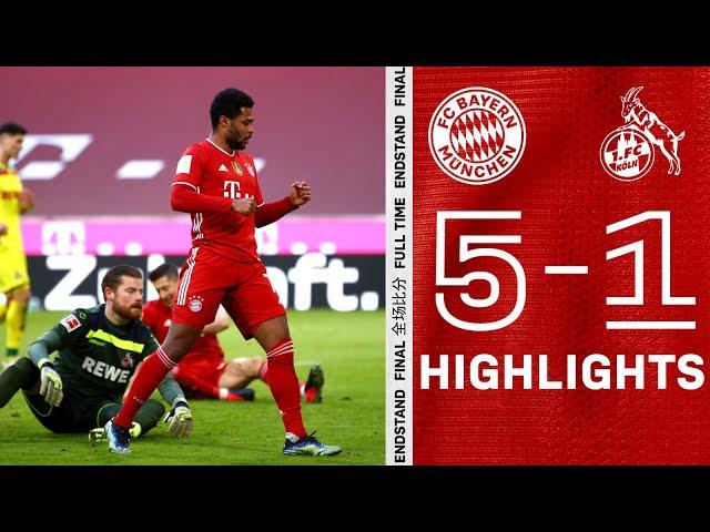 Serge Gnabry comes back with 2 goals! Highlights FC Bayern vs. 1. FC Cologne 5-1