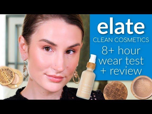 ELATE COSMETICS | *SQUEAKY CLEAN BEAUTY* ...but does it perform? | WEAR TEST + REVIEW