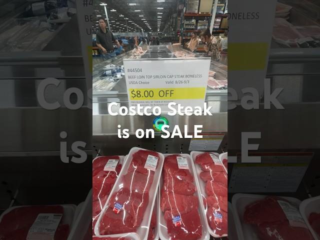 Costco STEAK SALE Alert! $8 OFF on Beef Loin Top Sirloin  #Costco #Food #shorts