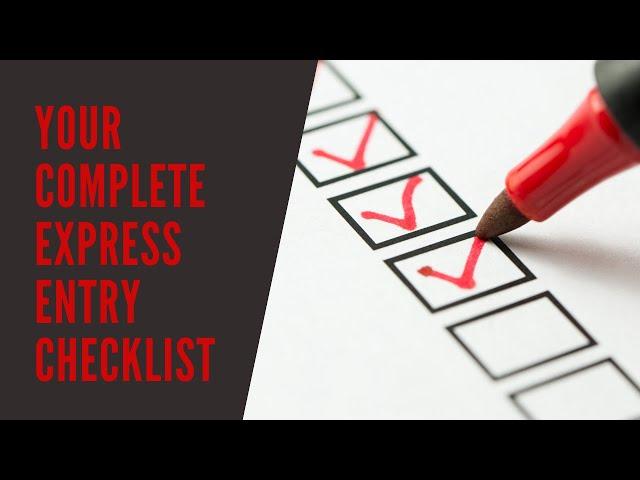 Your Complete #expressentry  Document Checklist - After ITA Received