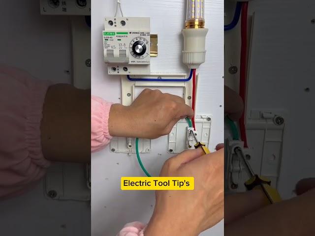 #Electrical knowledge  #Double control switch Standard connection steps for double control switch