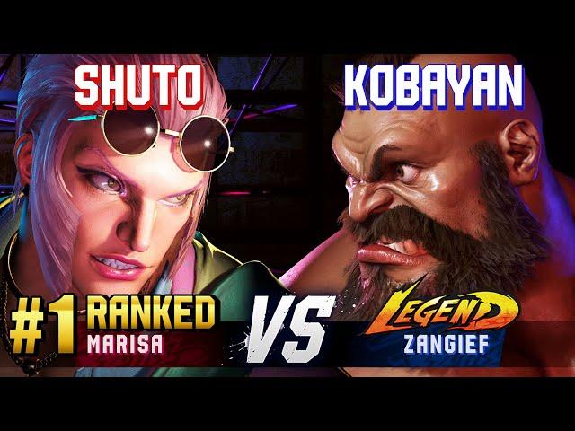 SF6 ▰ SHUTO (#1 Ranked Marisa) vs KOBAYAN (Zangief) ▰ High Level Gameplay