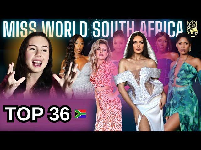 Miss WORLD South Africa 2024 TOP 36 REVEALED! My favourites are...