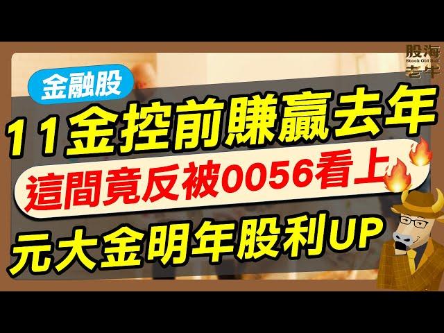 【金融股】11家金控賺贏去年，這間反被0056看上，元大金明年股利upup！｜《老牛夜夜Talk》EP227