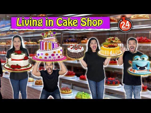 LIVING IN CAKE SHOP FOR 24 HOURS | Hungry Birds Challenge