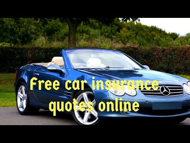 Free car insurance quotes online