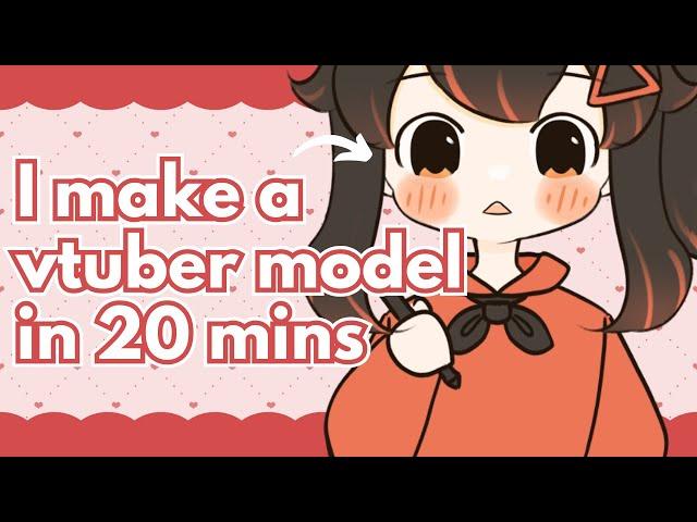 I make a vtuber model in 20 mins | Live2D rigging timelapse