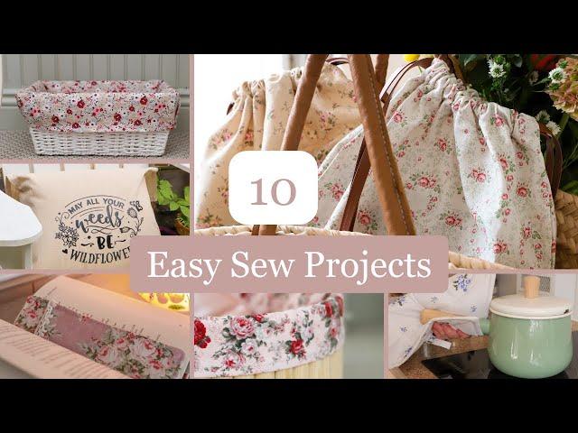 10 easy sewing projects compilation! ( Scrap fabric friendly too)