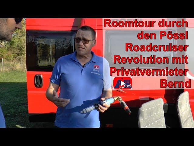 Roomtour durch den Pössl Roadcruiser Revolution von Privatvermieter Bernd