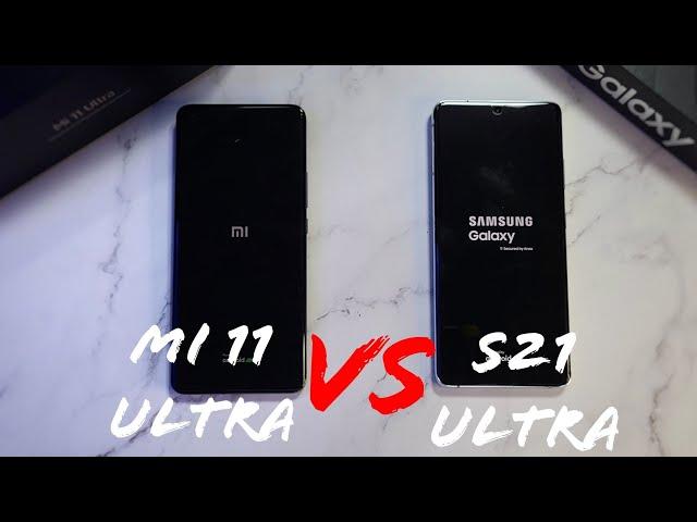 Xiaomi Mi 11 Ultra vs Samsung S21 Ultra Speed, RAM, Temperature, Geekbench Test! SD 888 vs Exy 2100