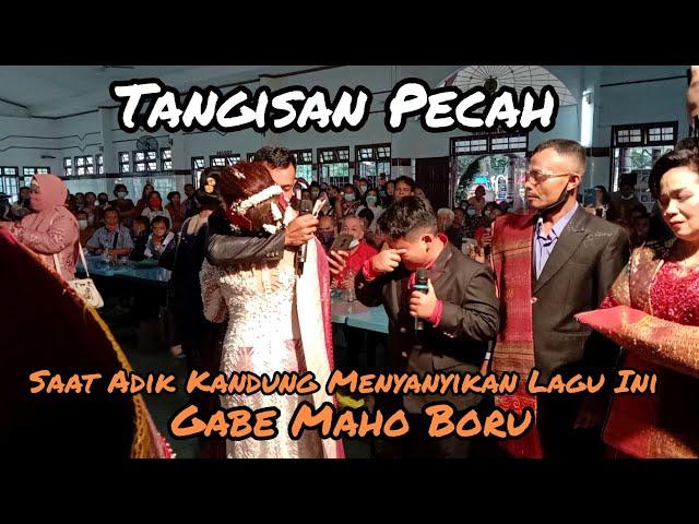 Tangisan NORA SAGALA  Pecah Saat Adik Kandung Nya Menyanyikan Lagu Ini DIPERNIKAHAN NYA