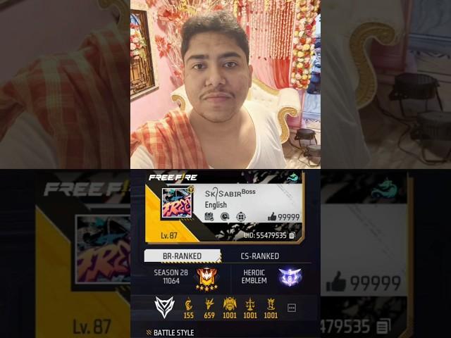 Sk Sabir Boss Free Fire id #shorts #freefire #totalgaming #desigamer #gyangaming #tondegamer