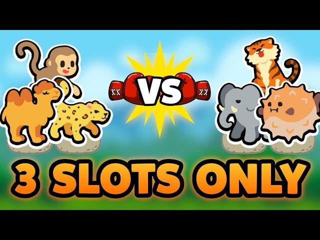 Super Auto Pets but we can only use 3 SLOTS