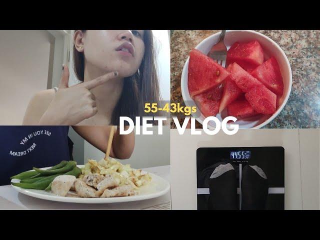 55-43kg Diet| -7.3kgs What I eat after my period, Skin care for breakouts (Acne) + Diet updates