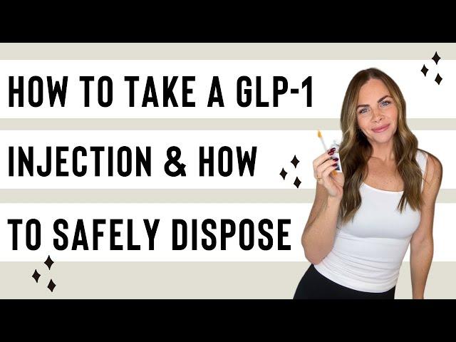 How to take your GLP-1 Tirzepatide or Semaglutide shot! And how to dispose of your needles!