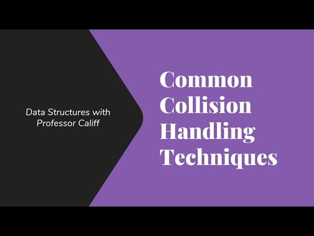 Collision Handling in Hash Tables