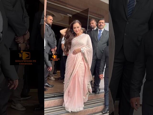 Dia mirza Pretty looks in Pink Saree ️ Bollywood Pe Charcha  #bollywood