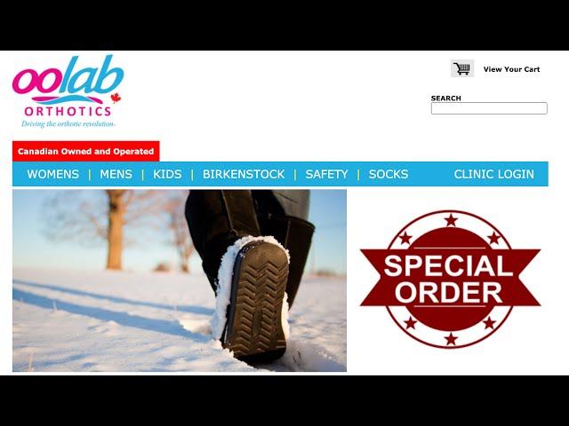 OOLab Footwear Portal--The Patient Experience