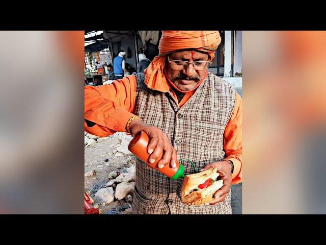 HARDWORKING UNCLE  SELLING PATTIES ₹ 15  #shorts #streetfood #patties