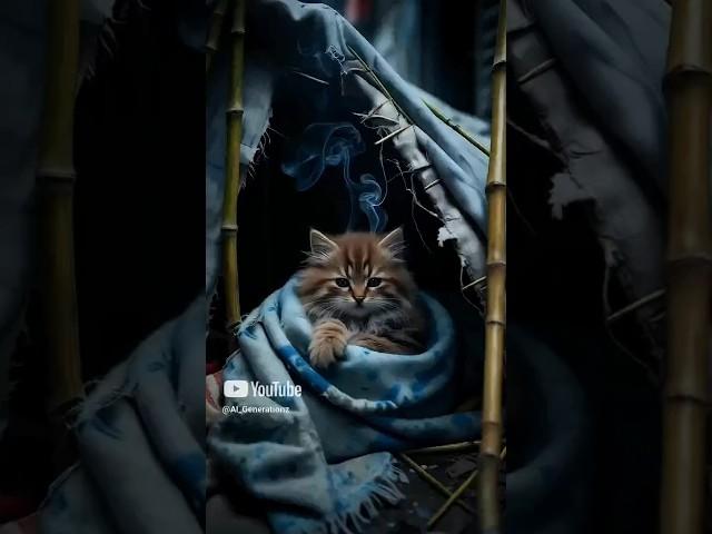 The Journey of a Little Kitten ️ | A Tiny Hero’s Big Adventure #animation #cat #music #viralvideo