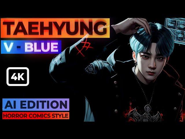 V 'Blue' AI Edition - Kim Taehyung | Horror Comics