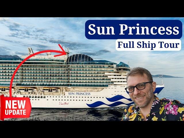 Sun Princess Ship Tour *Renovated Late 2024* Exploring a Wildly Different Cruise Ship, Deck by Deck!