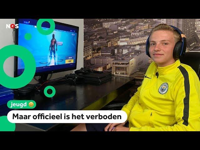 Olav (13) verkoopt zijn Fortnite-account