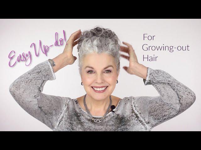 EASY UP-DO FOR GROWING-OUT HAIR  ~ Kerry-Lou shows you how