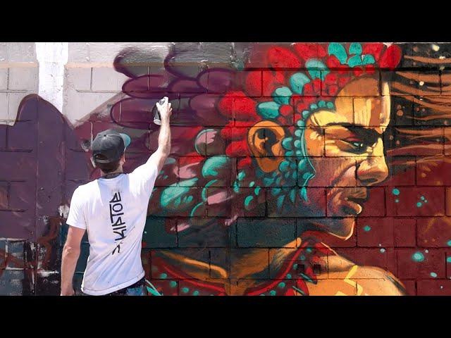 Painting Full Freestyle Mural For The First Time!