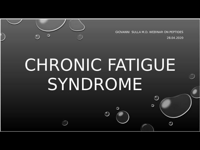 PEPTIDE THERAPY FOR CHRONIC FATIGUE SYNDROME